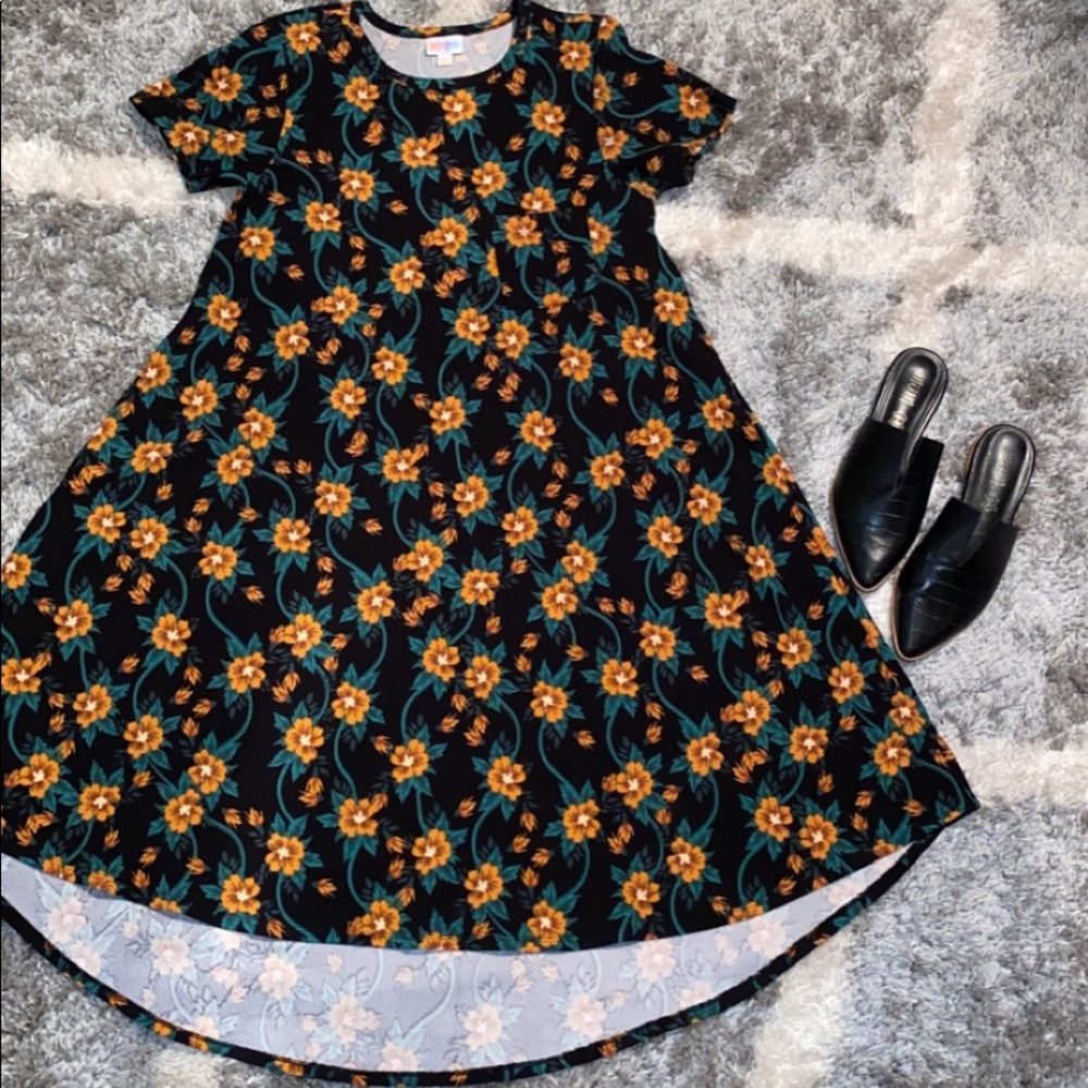 Black and Orange LulaRoe Carly